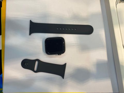 Apple Watch S6 GPS + Cellular, 44mm Space Grey Aluminium Case with Black Sport Band - Regular (MG2E3VN/A)