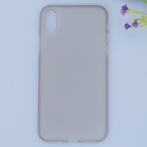 Ốp lưng iPhone X nhựa dẻo Thin case-PP OSMIA Xám Pbag