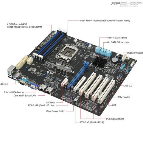 Mainboard Asus P10S X - Xeon