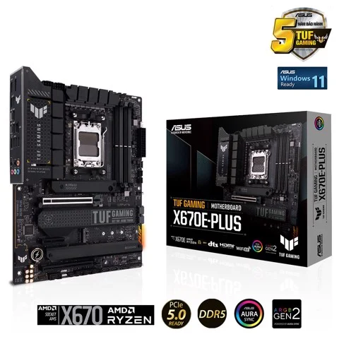 Bo Mạch Chủ Asus Tuf Gaming X770e-plus ddr4