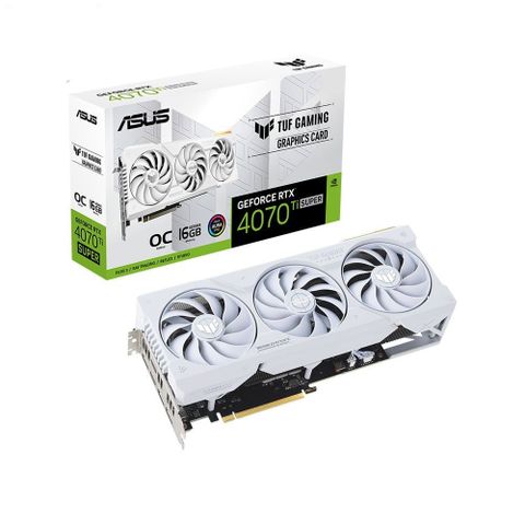 VGA Asus Tuf Gaming Geforce Rtx 4070 Ti Super 16gb Gddr6x White Oc Edition