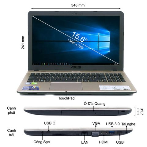 Asus Vivobook Max X541Uv-Xx244D
