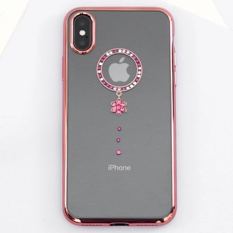 Ốp lưng iPhone X nhựa dẻo Electroplate TPU with diamond OSMIA CK171103