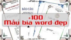  Tổng hợp 100 mẫu bìa Word đẹp miễn phí mới nhất - tải miễn phí 