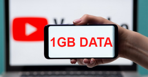 1GB xem phim trên YouTube được bao lâu? Truy cập Internet bao lâu?