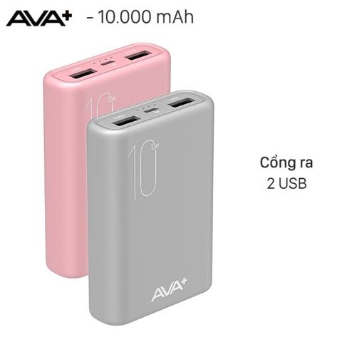 Pin sạc dự phòng Polymer 10.000mAh AVA+ PJ JP192