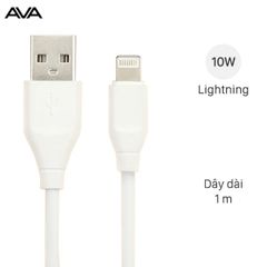  Cáp Lightning 1 m AVA Speed II Trắng 