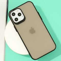  Ốp lưng iPhone 12 Pro Max Nhựa cứng viền dẻo TPU PC Double Phone Case COSANO Đen 