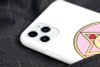 Ốp lưng iPhone 11 Pro Max Nhựa dẻo UV CKTG552 Sao hồng Trắng