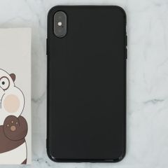  Ốp lưng iPhone XS Max nhựa dẻo Matte Solid OSMIA Đen 