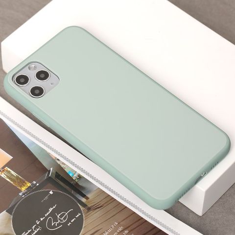 Ốp lưng iPhone 11 Pro Max nhựa cứng viền dẻo Tempered Glass silk OSMIA Beryl