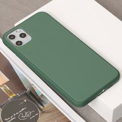  Ốp lưng iPhone 11 Pro Max nhựa cứng viền dẻo Tempered Glass silk OSMIA Xanh Bóng Đêm 