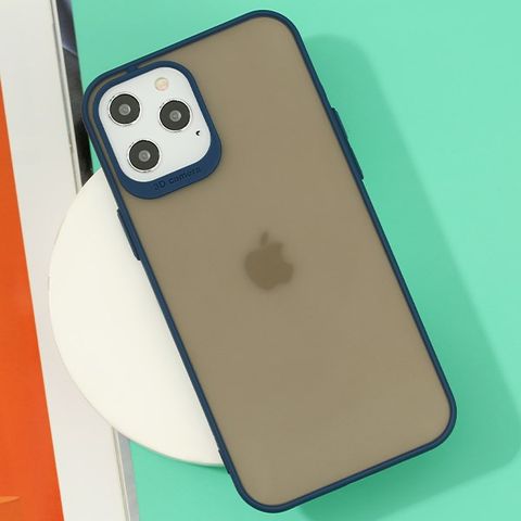 Ốp lưng iPhone 12 Pro Max Nhựa cứng viền dẻo TPU PC Double Phone Case COSANO Navy
