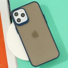  Ốp lưng iPhone 12 Pro Max Nhựa cứng viền dẻo TPU PC Double Phone Case COSANO Navy 