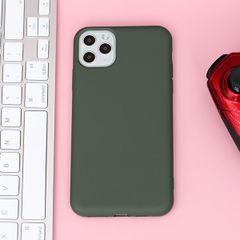  Ốp lưng iPhone 11 Pro Max Nhựa dẻo Artifical Silicon Emboss printing MEEKER Xanh bóng đêm 