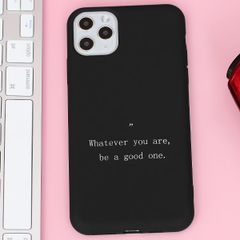  Ốp lưng iPhone 11 Pro Max Nhựa dẻo Artifical Silicon Emboss printing MEEKER Black text 1 