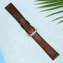  Dây da đồng hồ 18 mm nâu DVM1K1 