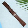 Dây da đồng hồ 18 mm nâu DVM1K1