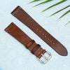 Dây da đồng hồ 18 mm nâu DVM1K5