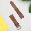 Dây da đồng hồ size 20 mm nâu nhạt DVM2K6
