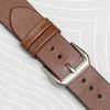 Dây da đồng hồ size 20 mm nâu nhạt DVM2K6
