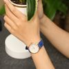 Dây da đồng hồ 16 mm xanh dương DVM6K1
