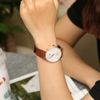 Dây da đồng hồ 18 mm nâu SAM1K3