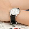 Dây da đồng hồ 16 mm đen G041