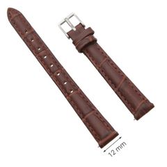  Dây da đồng hồ size 12 mm nâu G071 