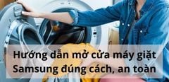  Hướng dẫn mở cửa máy giặt Samsung đúng cách, an toàn 