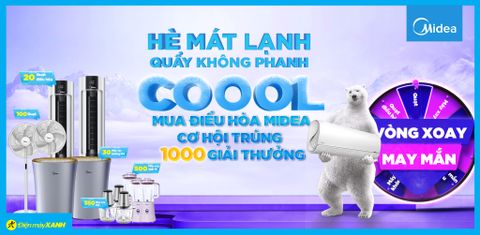 Hè mát lạnh - quẩy không phanh: Cơ hội trúng 1000 giải thưởng khi mua máy lạnh Midea