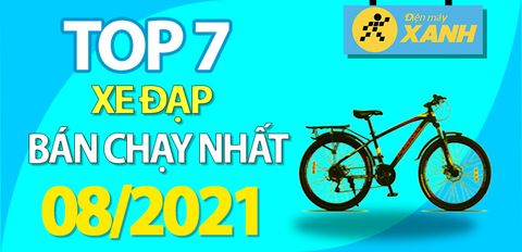 Top 7 Xe Đạp bán chạy nhất đến Tháng 8/2021 tại Trung Tâm Bảo Hành