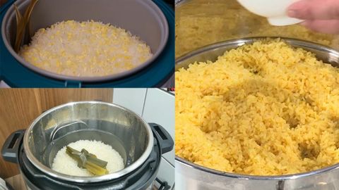 Nấu xôi bằng nồi cơm điện, nồi áp suất hay xửng hấp để xôi dẻo mềm