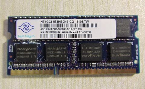 Ddr3 4G/1333 (10600)  Nanya