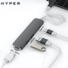 Adapter chuyển đổi Type C 4 in 1 HyperDrive GN22B Xám