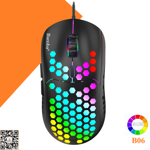 Mouse Bamba B06 (màu đen) chuyên game LED RGB