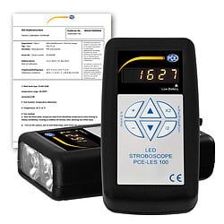 Máy đo tốc độ vòng quay PCE LES 100-ICA (0~99.990rpm;1.666 Hz, incl. ISO Calibration Certificate)
