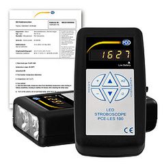  Máy đo tốc độ vòng quay PCE LES 100-ICA (0~99.990rpm;1.666 Hz, incl. ISO Calibration Certificate) 
