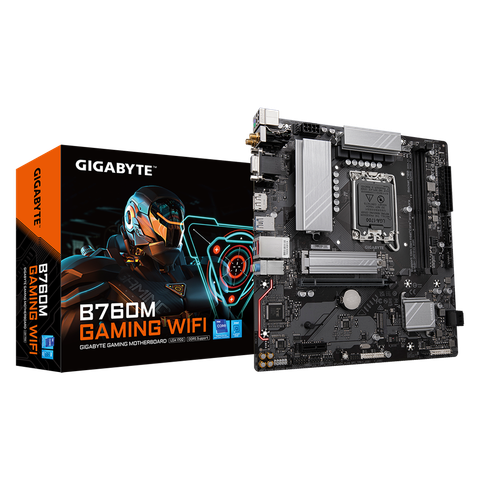 Mainboard Gigabyte B760M GAMING WIFI (rev. 1.2) | Intel B760, Socket 1700, Micro ATX, 2 khe DDR5