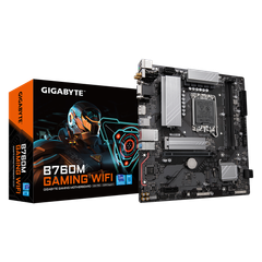  Mainboard Gigabyte B760M GAMING WIFI (rev. 1.2) | Intel B760, Socket 1700, Micro ATX, 2 khe DDR5 