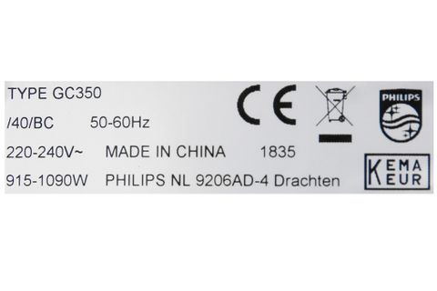 Bàn ủi cầm tay Philips GC350