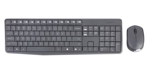 Bàn Phím + Chuột Không Dây Combo Logitech Mk235