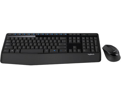 Bàn Phím + Chuột Không Dây Combo Logitech Mk345 (màu Đen)