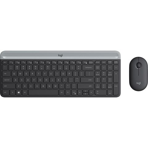 Bàn Phím + Chuột Logitech Mk470 Slim Wireless Đen (graphite)