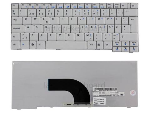 Bàn phím acer aspire e5-573,e5-575,e5-722 màu trắng