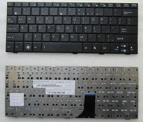 Bàn phím asus eee 1001,1005,1008 đen