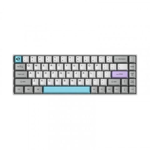 Bàn Phím Cơ Akko 3068 Silent Bluetooth White Led Gateron Pink Switch