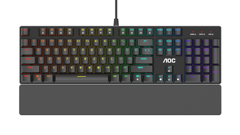 Bàn phím cơ AOC GK500 RGB Outemu Blue Switch Gaming