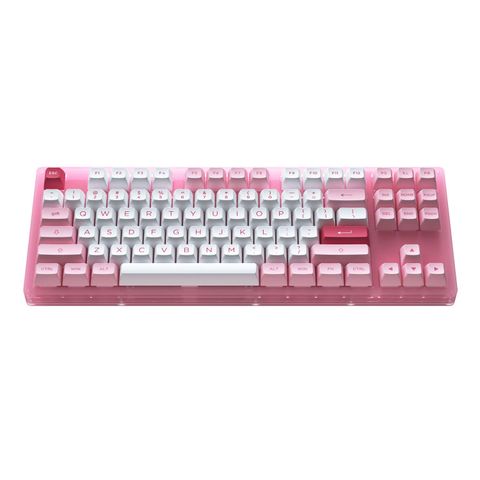 Bàn Phím Cơ Có Dây Trong Suốt Akko Acr61 Jelly Pink Sw