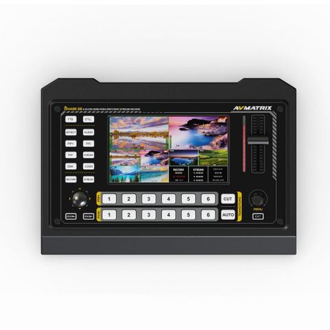 Bàn trộn hình ảnh Avmatrix Shark S6 6 kênh có màn hình